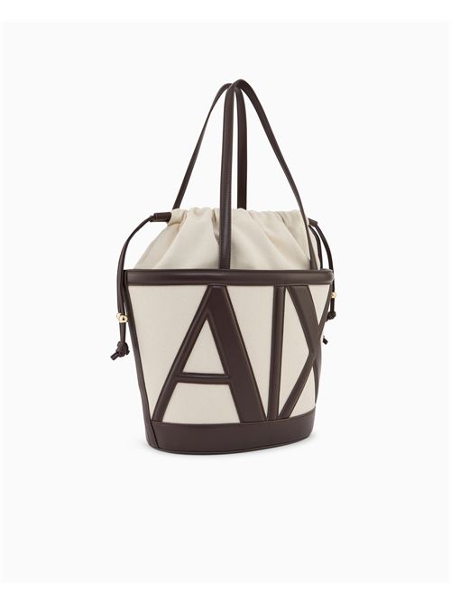Borsa a secchio di tela minimalista ARMANI EXCHANGE | XW002607AF22635/M6262